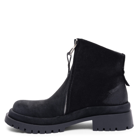 Maciejka Leather Platform Ankle Boots Premium Black Women's Boots K7732-01/00-7