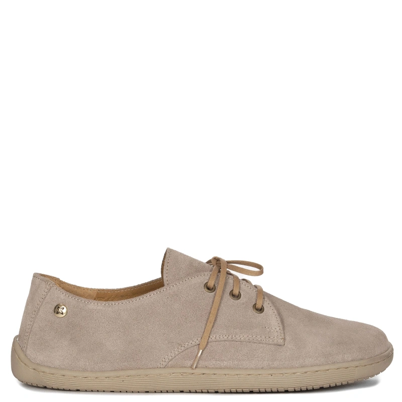 Maciejka Women's Natural Leather Lace-up Shoes Beige 06900-04/00-1