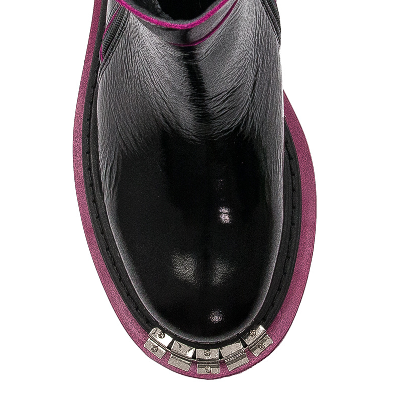 Maciejka Black+Fuchsia Boots 05747-15/00-7