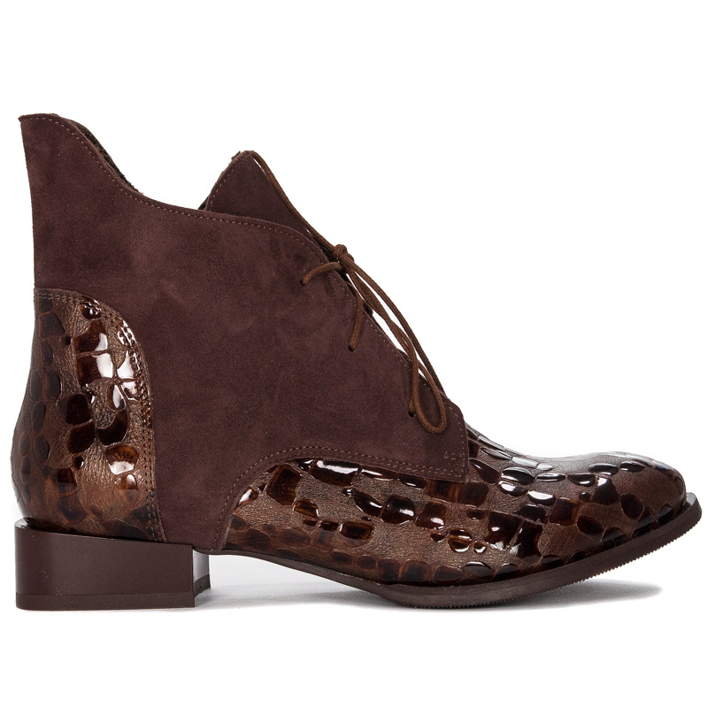 Maciejka Brown women's Lace-Up Boots 2878J-02/00-3