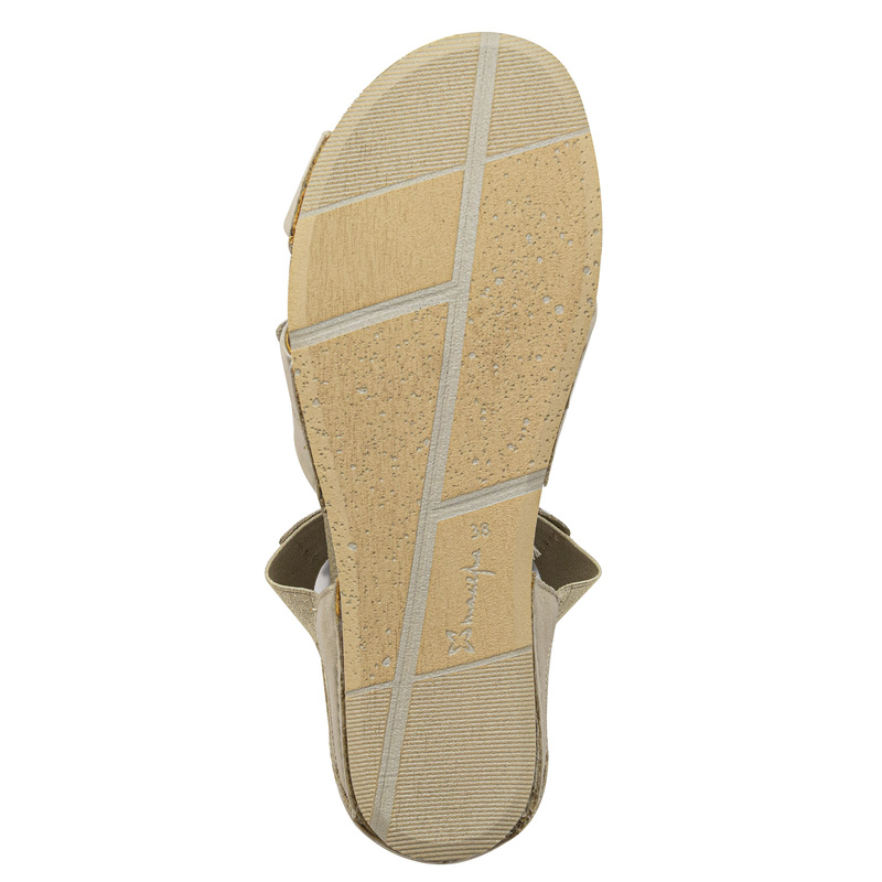 Maciejka Leather White + Orange Women's Sandals