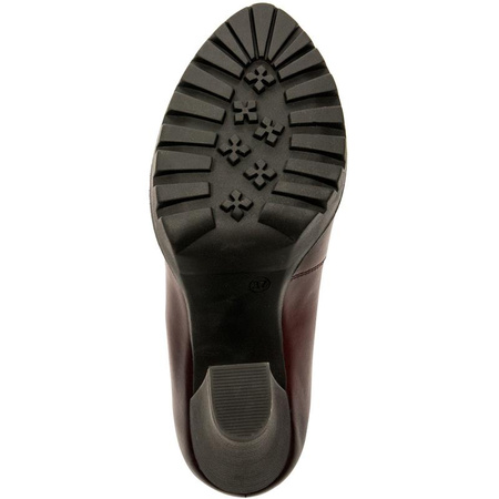 Maciejka Formal Pumps in Natural Leather Burgundy 02629-23-00-1