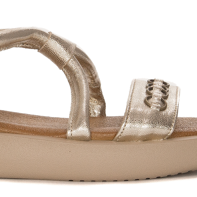 Maciejka Women's natural leather Gold sandals