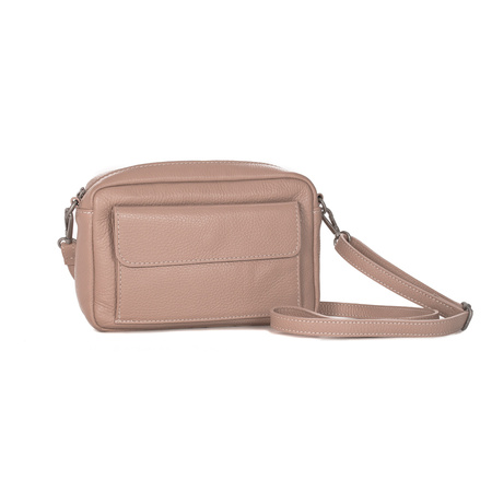 Maciejka powder pink leather women's bag
