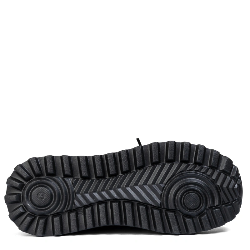 Maciejka Sneakersy Damskie Skórzane Ciemny Beż
