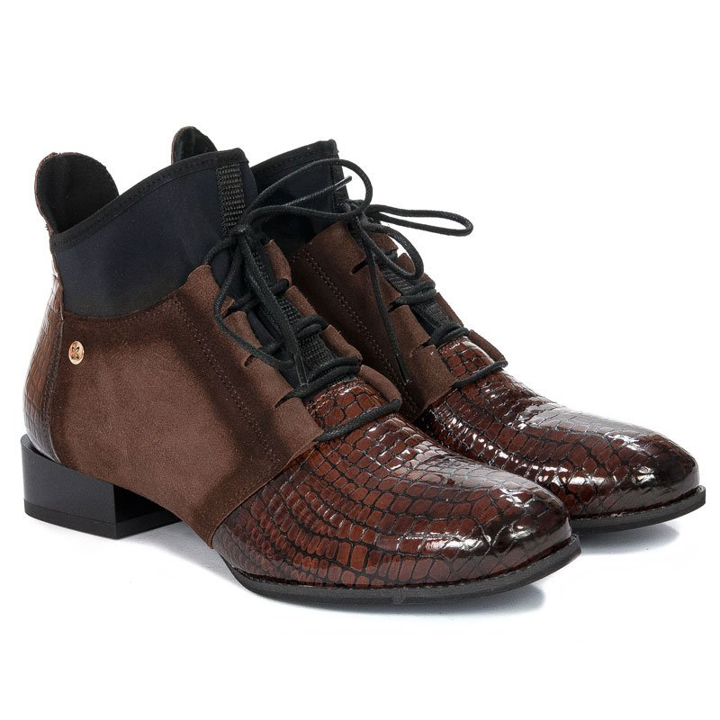 Maciejka leather Brown Lace-up Boots