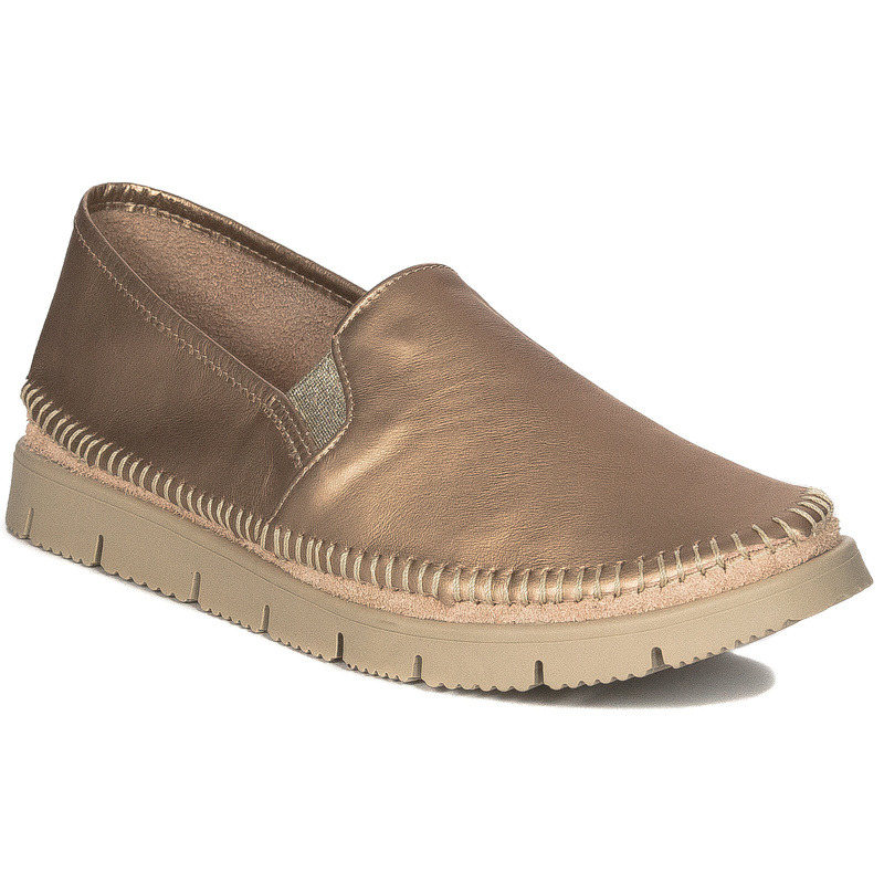 Maciejka Dark Gold wonem's Low Shoes
