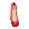 Maciejka Leather Ballet Flats With Bow Flat Heel Pink P6801-15/00-0