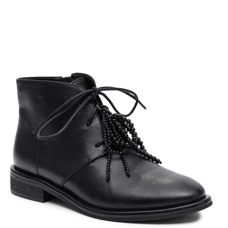 Maciejka Women's Leather Ankle Boots Black K7787-01/00-7