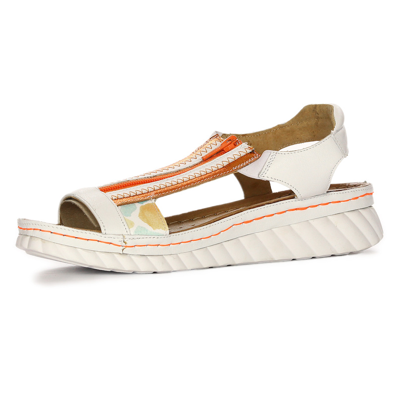 Maciejka Women's Leather White Sandals