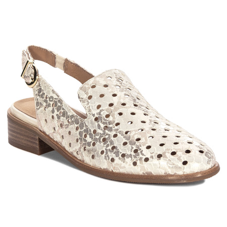 Maciejka Women's Beige and Gold Half Shoes