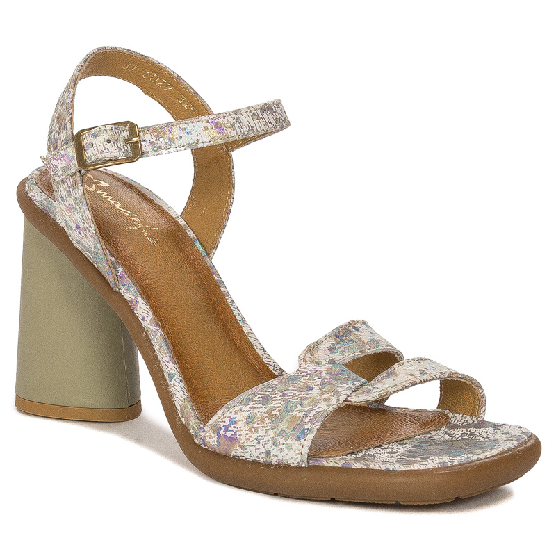 Maciejka Women's Sandals Natural Leather Pistachio