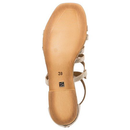 Maciejka Women's sandals natural leather shine Gold