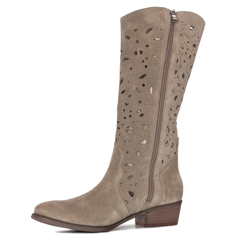 Maciejka women's Beige Knee-High Boots