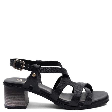 Maciejka Leather Block Heel Sandals Black E7399-01/00-1