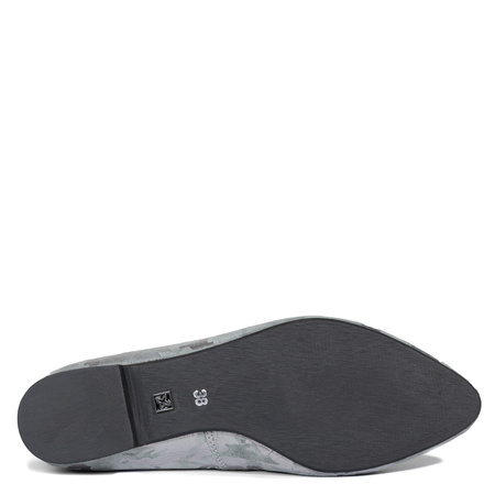 Maciejka Women’s Suede Leather Ballet Flats Flat Heel 1 cm Grey 4100W-05/00-8