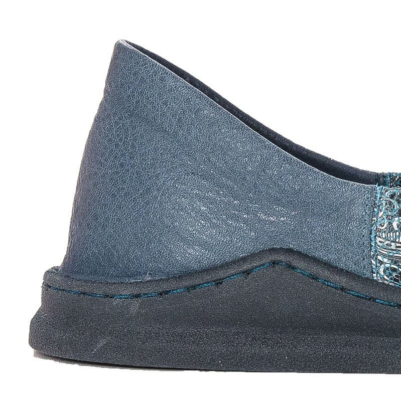 Maciejka Navy+Grey Flat Shoes 04078-54/00-0
