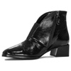 Maciejka Ankle Boots Patent Leather Low Block Heel Black 04777-20/00-3