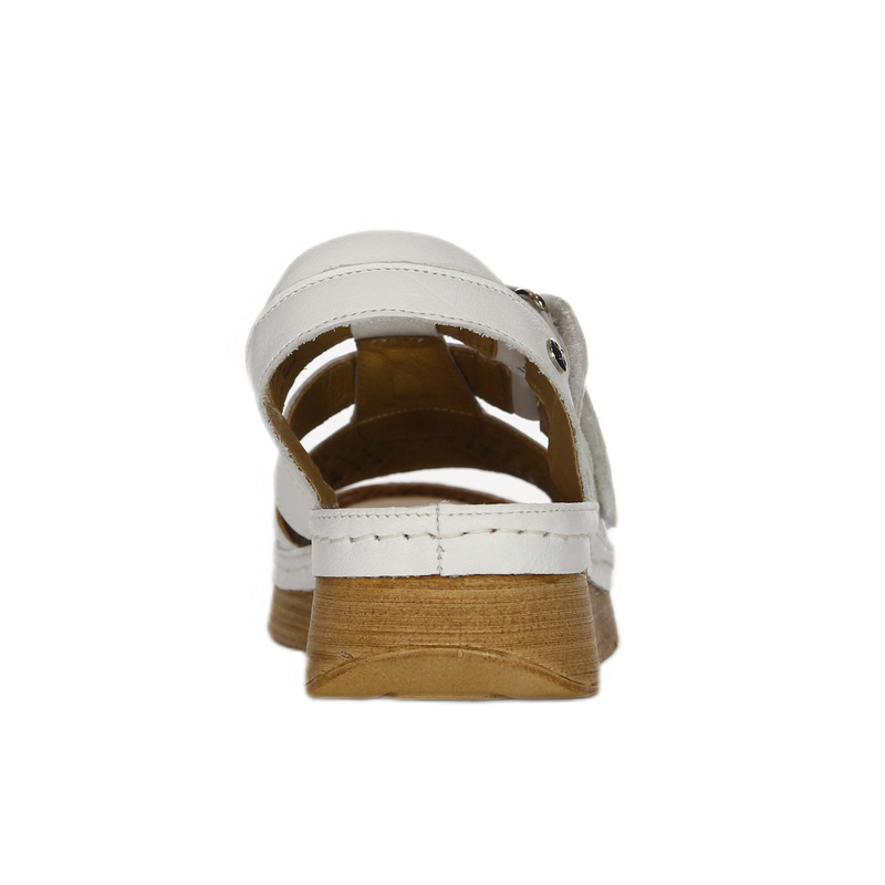 Maciejka Women's Leather White Sandals
