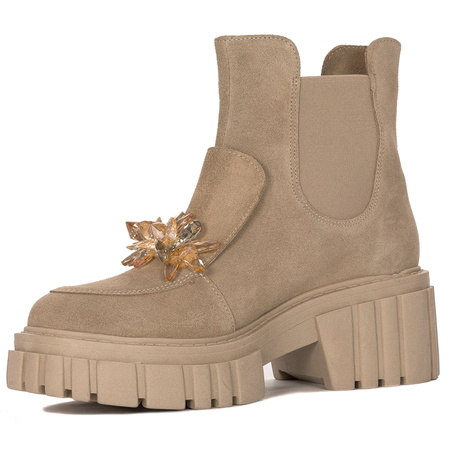Maciejka Beige Corda women's Boots 2857J-04/00-8