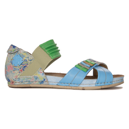 Maciejka Leather Blue Women's Sandals