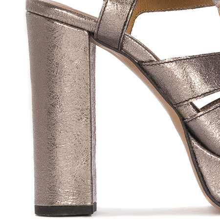 Maciejka Women's Sandals Natural Leather Graphite