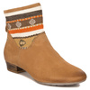 Maciejka Ankle Boots Suede Ethnic Cuff Brown 05986-29/00-5