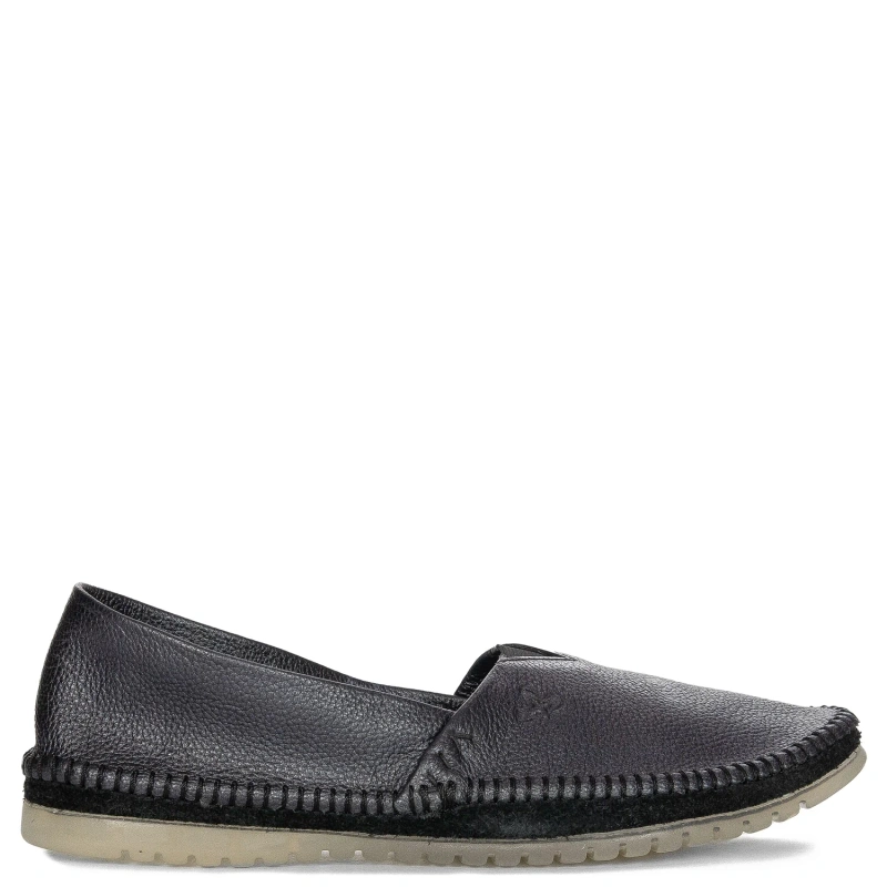 Maciejka Półbuty Damskie Skórzane Czarne