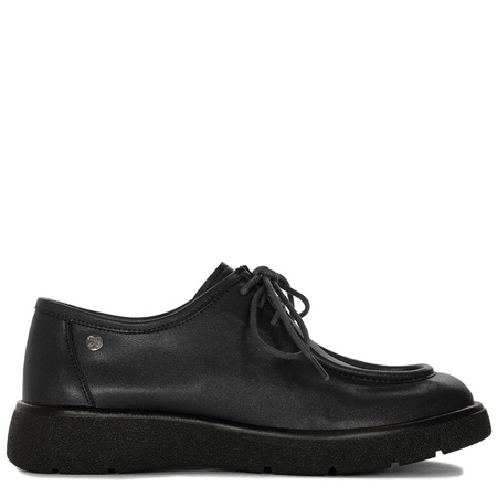 Maciejka Women's Leather Lace-Up Shoes Black