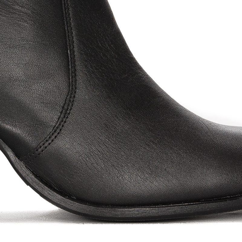 Maciejka Black Leather Women's Boots 05687-01/00-7