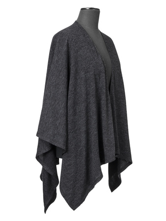 Chiara Graphite Knitted Poncho