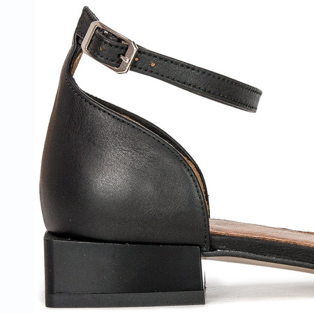 Maciejka Black+Pink women's Shine Sandals