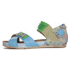 Maciejka Leather Blue Women's Sandals