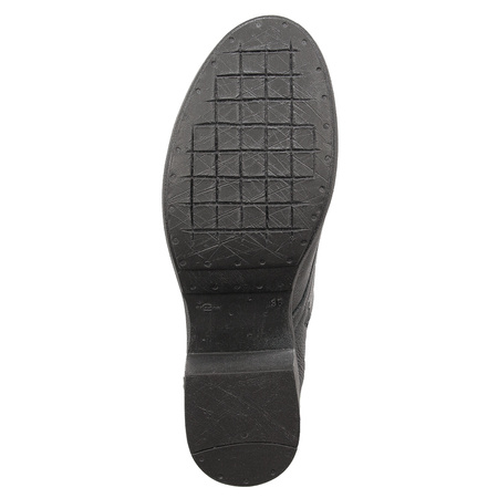 Maciejka Premium Leather Lace-Up Block Heel Boots Graphite 3750S-20/00-3