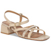  Maciejka Women's High Heel Leather Sandals Gold Beige