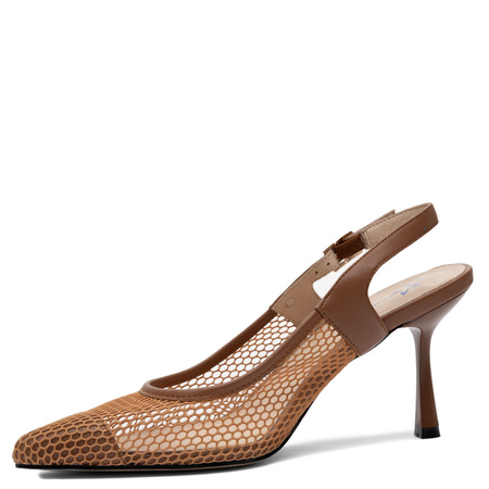 Maciejka Mesh Slingback Pumps Brown K7507-29/00-0