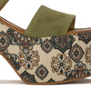 Maciejka Olive + Flowers Sandals 06089-24-00-1