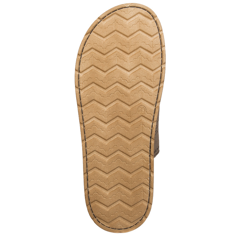 Maciejka Black&Brown Women's Leather Slides