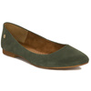 Maciejka Leather Ballet Flats Almond Toe Olive 04100-45/00-8