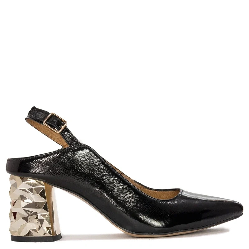 Maciejka Leather Black Pumps