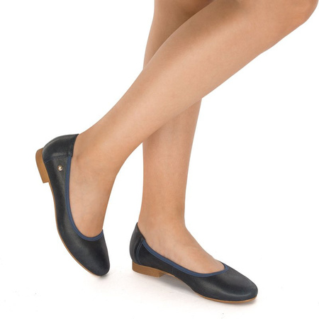 Maciejka Navy Blue Ballerina 4507A-17/00-5