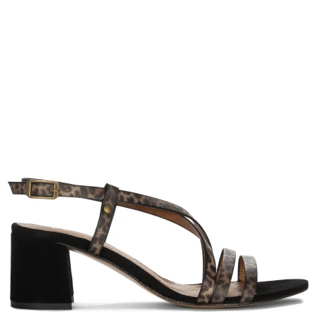 Maciejka Women's Leather Heeled Panther Sandals