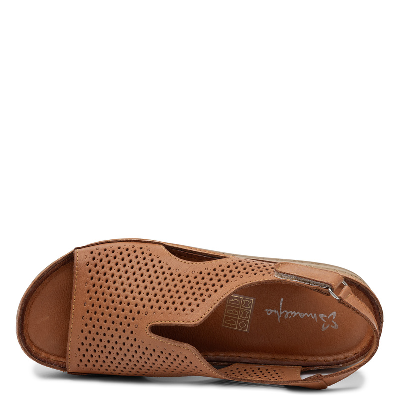 Maciejka Leather Openwork Wedge Sandals Ginger L4494-29/00-1