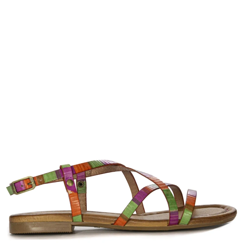 Maciejka Leather Multikolor Women's Sandals 06635-39/00-0