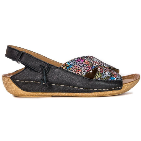 Maciejka Women's Black+Multicolor Sandals 00994-57/00-5