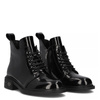 Filippo Women's Patent Leather Ankle Boots, Black