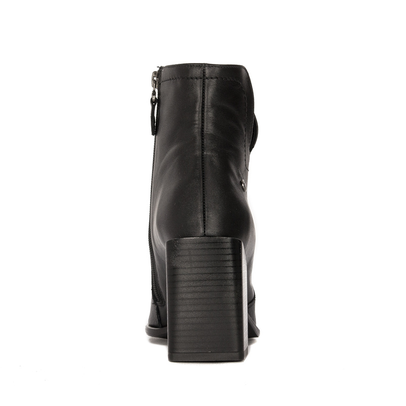 Maciejka Black Leather Women's Boots 05687-01/00-7