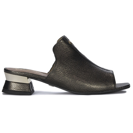 Maciejka Graphite Women's Leather Slides 06360-20/00-5