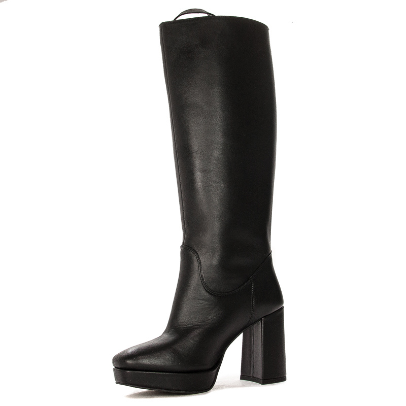 Maciejka Black leather Knee-High Boots 05692-01/00-3
