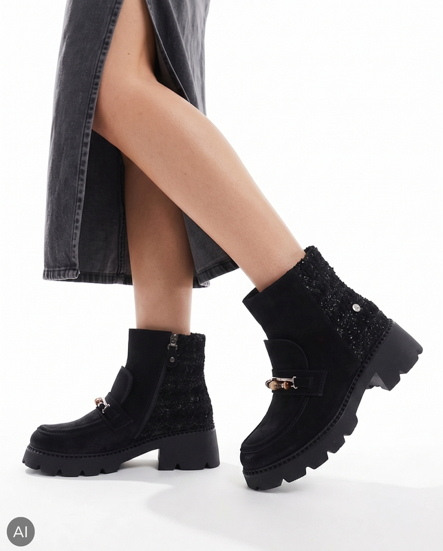 Maciejka Leather Ankle Boots Refined Black 07860-01/00-8